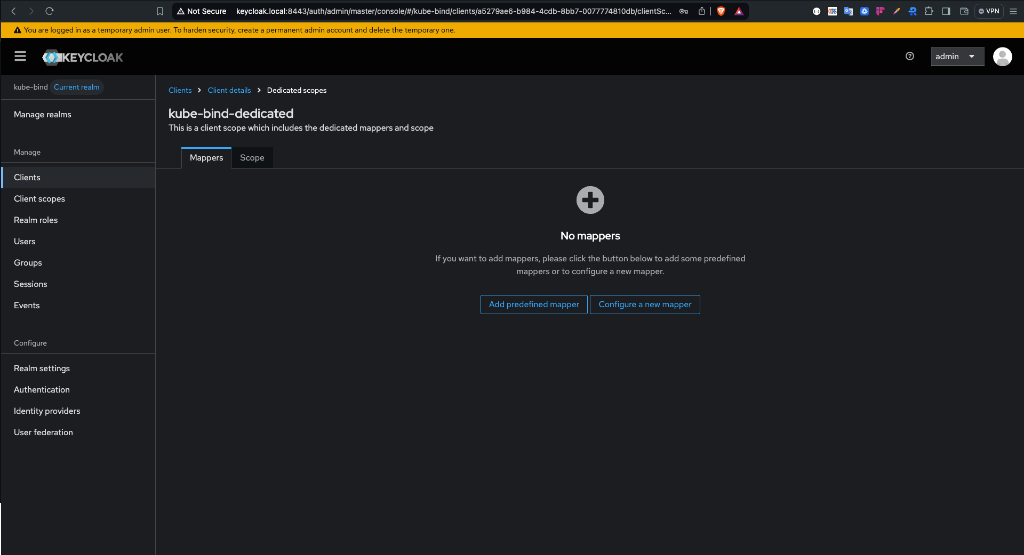 Keycloak Client Scope Mappers