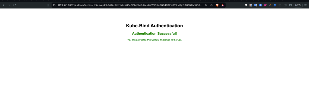 Authentication Successful