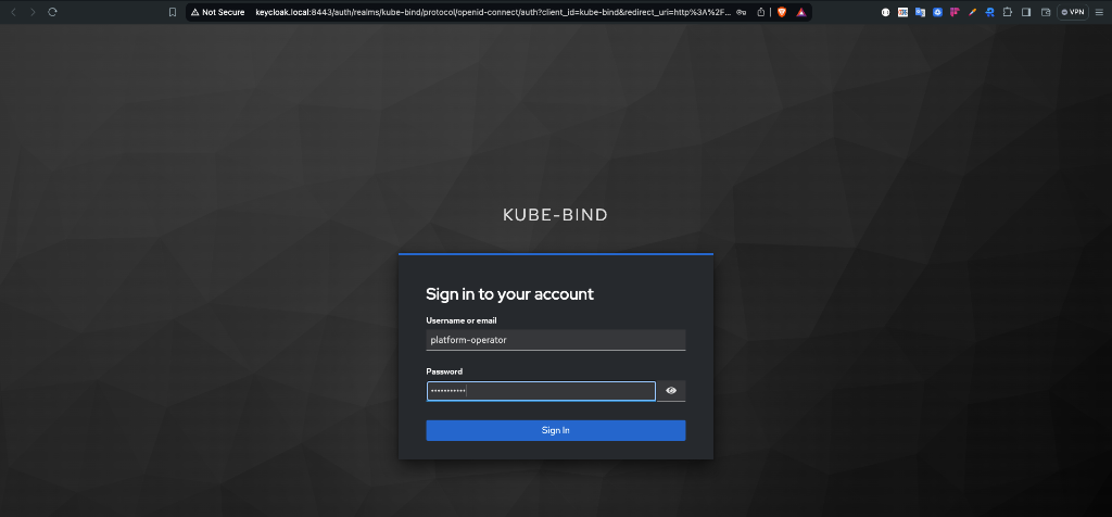 Keycloak Login Form