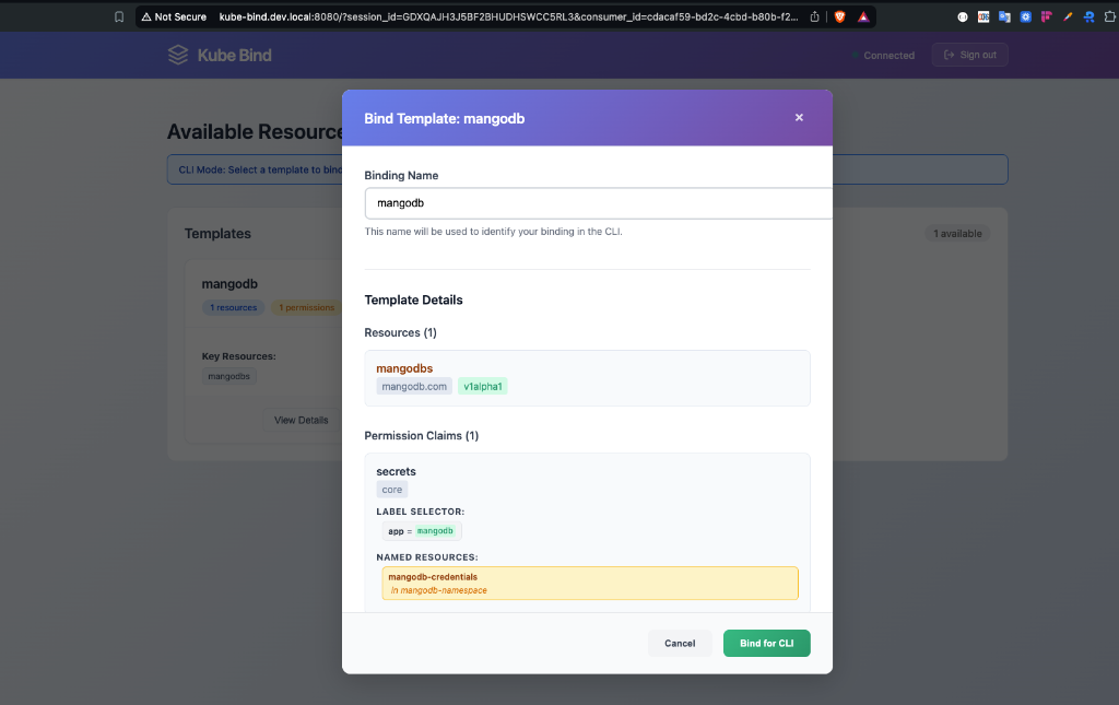 Binding UI